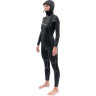 Гидрокостюм женский DAKINE WOMEN'S CYCLONE ZIP FREE HOODED 5/4mm Black Размер 14 DK21W54HC (0604565435507)